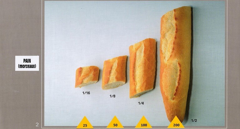 Evaluation du poids des aliments